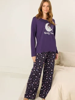 Koalaty Time Long Sleeve Wide Leg PJ Set*M&Co Online