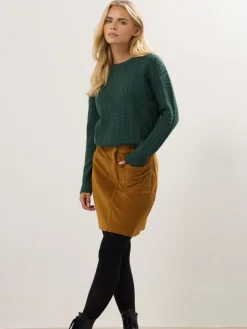 Petite Cord A-Line Skirt*M&Co Clearance