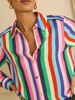 - Long Sleeve Button Through Shirt*Love & Roses Sale