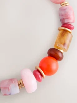 Meerkleurig - Chunky Bead Necklace*Next Online
