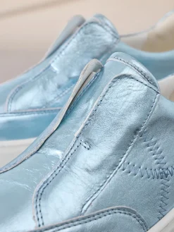 Metallic - Signature leren instapsneakers met dikke zool en plateauzool*Next Clearance