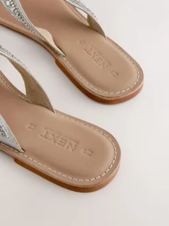 Metallic - Teensandalen met kralen*Next