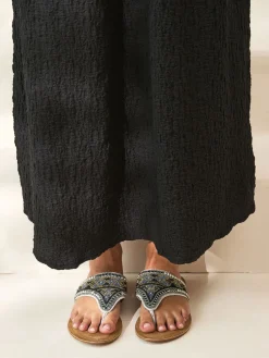 Metallic - Teenslipsandalen met grove kralen*Next Sale