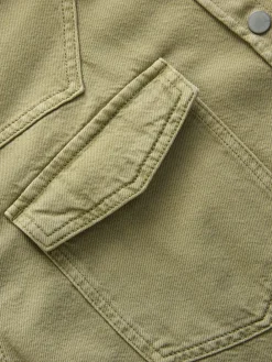 Mid Blue and Khaki Green - Oversized Denim Shirts 2 Pack*Next Clearance