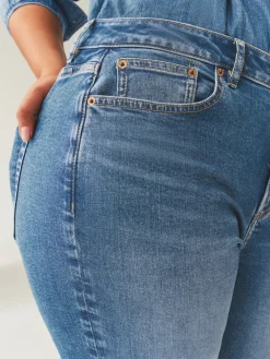 Middenblauw denim - Hourglass Mid Rise Stretch Slim Jeans*Next Discount