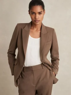 - Gabi maatsnit-kostuumblazer met enkele knoopsluiting*Reiss Online