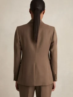 - Gabi maatsnit-kostuumblazer met enkele knoopsluiting*Reiss Online