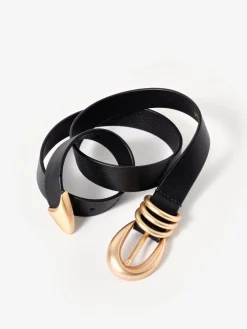 - Opvallende leren riem*Mint Velvet