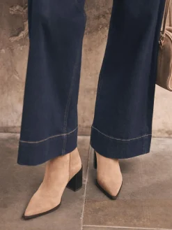 Noa Suede Block Heel Boots*Mint Velvet