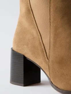 Noa Suede Block Heel Boots*Mint Velvet