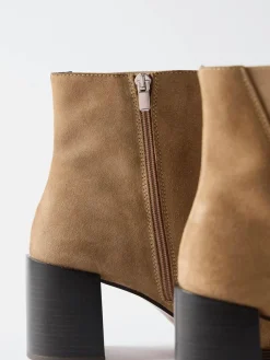 Noa Suede Block Heel Boots*Mint Velvet