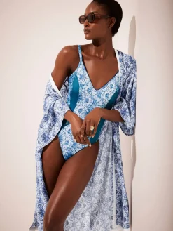 Printed Long Robe*Mint Velvet New