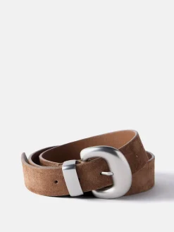 Suede Statement Buckle Belt*Mint Velvet