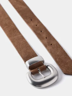 Suede Statement Buckle Belt*Mint Velvet