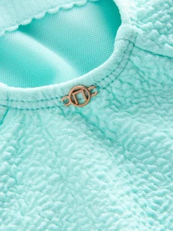 Mintgroen, textuur - Badpak met vormgevende zijrimpeling en buikcorrectie*Next Clearance