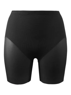 Black Shapewear Sheer waistline Tummy Control Rear Lifting Boy Shorts*Miraclesuit