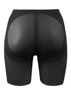 Black Shapewear Sheer waistline Tummy Control Rear Lifting Boy Shorts*Miraclesuit