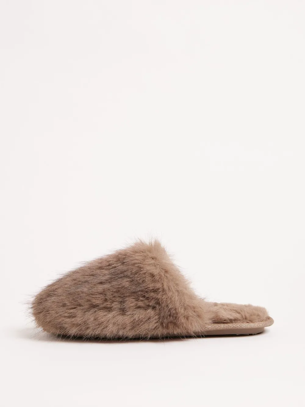 - Faux Fur Ultra Fluffy Close Toe Mule Nightwear Slippers*Lipsy Discount