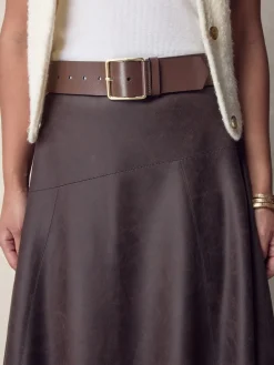 - N. Premium brede leren riem, Made in Italy*Next Clearance