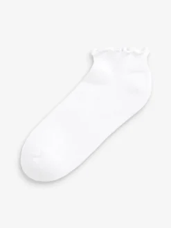 Monochroom - 4 Paar sneakersokken met rucherand en verzachte zool*Next Discount