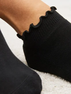 Monochroom - 4 Paar sneakersokken met rucherand en verzachte zool*Next Discount