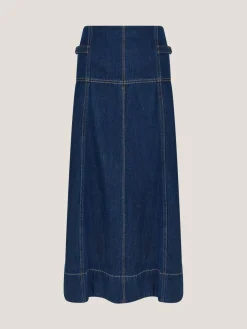Brooke Seamed Denim Midi Skirt*Monsoon Sale