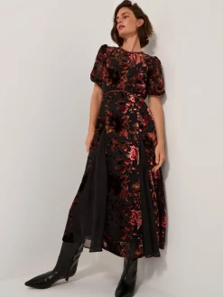 Carolyn Midi Devoré Dress*Monsoon Online