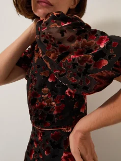 Carolyn Midi Devoré Dress*Monsoon Online