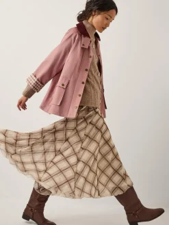 Chelsea Check Print Midi Skirt*Monsoon Hot