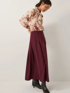 Dani Pleat Midi Skirt*Monsoon Best