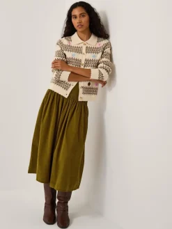 Jenny Corduroy Midi Skirt*Monsoon Online