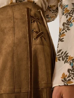 Macy Suedette A-Line Midi Skirt*Monsoon Online