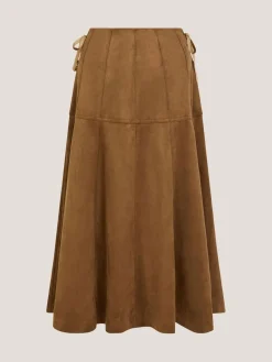 Macy Suedette A-Line Midi Skirt*Monsoon Online