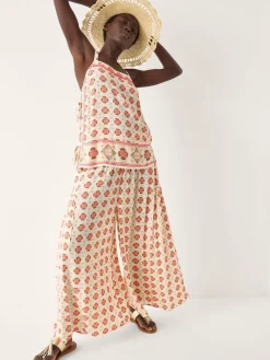 Maddie Floral Print Wide Leg Trousers*Monsoon Discount