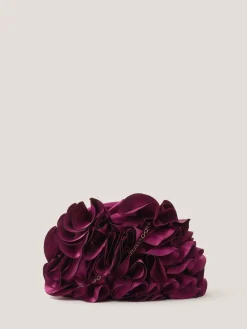 Mindy Corsage Satin Clutch Bag*Monsoon Clearance
