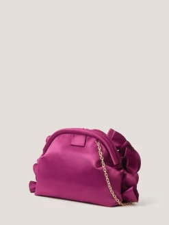 Mindy Corsage Satin Clutch Bag*Monsoon Clearance