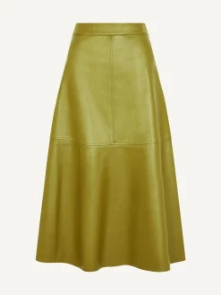 Pippa Faux Leather Midi Skirt*Monsoon New