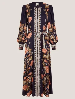 Rosalie Blouson Floral Print Midi Dress*Monsoon Best