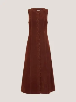 Rubi Sleeveless Scallop Midi Dress*Monsoon