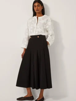 Shan Stretch Corduroy Midi Skirt*Monsoon Clearance