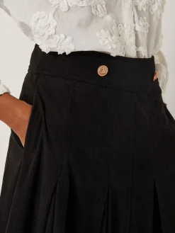 Shan Stretch Corduroy Midi Skirt*Monsoon Clearance