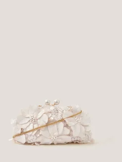 Suvi Flower Embellished Clutch Bag*Monsoon New