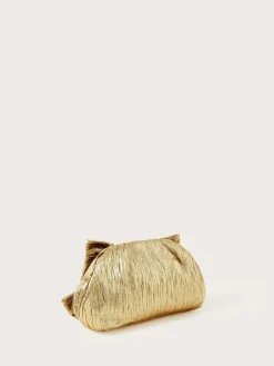 Tone Oversized Bow Metallic Bag*Monsoon