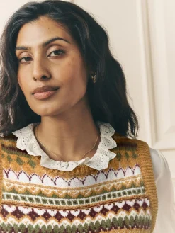 - Fairisle Knitted Tank Top*Laura Ashley Best