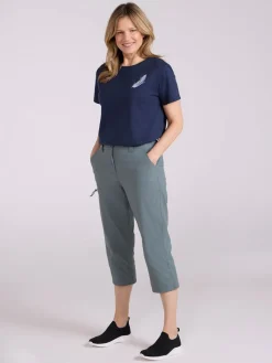 Hiker Stretch Womens Quick Drying UV Capri Shorts*Mountain Warehouse Hot