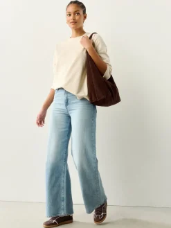 Moutkleurig - Dik T-shirt met lange mouwen en ronde hals*Next New