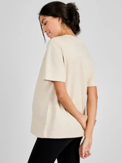 Moutkleurig - - Oversized boyfriend zwangerschaps-T-shirt*Jojo Maman Bébé New