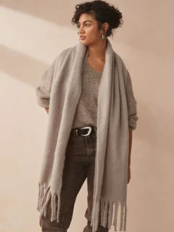 - Zware sjaal van geborstelde stof*Next Hot