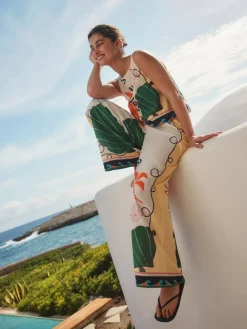 Multi - Broeken met wijde pijpen*Next Online