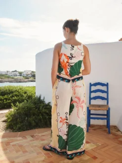 Multi - Broeken met wijde pijpen*Next Online